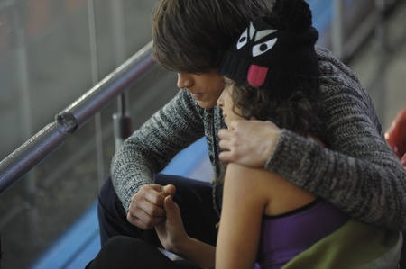 Фото со съемок клипа Димы Кадная на песню "Молчи"